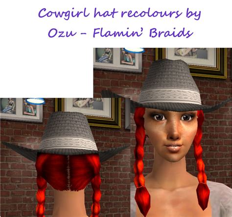 Mod The Sims Recolours Of The Cowgirl Hat Hair