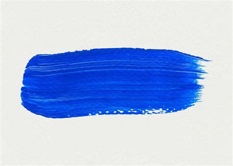 Blue Acrylic Brush Stroke Vector Free Image By Adj