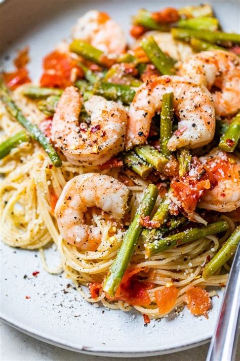 Angel Hair With Shrimp And Asparagus Natures Gateway