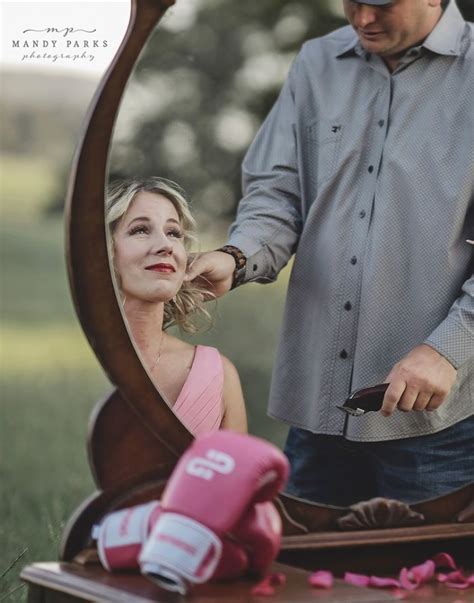 Raw Photoshoot Of Woman Preparing To Battle Breast Cancer As Husband