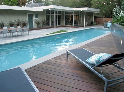 Modern concrete pool deck ideas. Modern Pool Deck | Wood pool deck, Modern pools, Decks ...