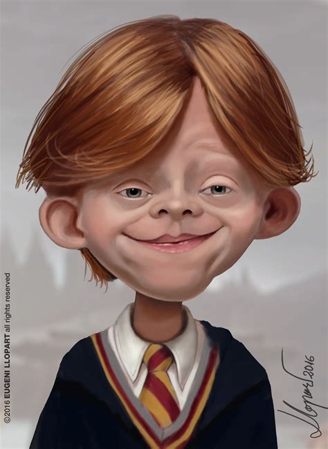 Caricatura De Ron Weasley Harry Potter Caricaturas De Famosos Caricaturas Divertidas