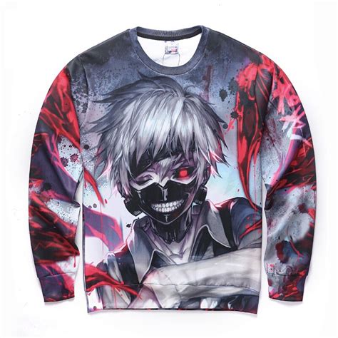 2018 Tokyo Ghoul Sweatshirt Men New Ken Kaneki 3d Sweatshirt Male