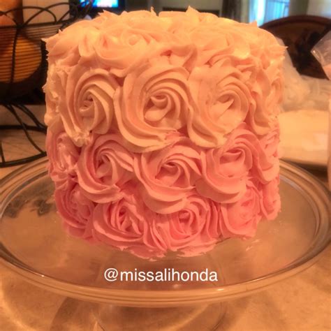 Pink Rose Cake Pink Rose Cake Rose Cake Desserts