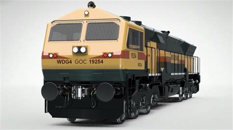 Wdg 4 Indian Locomotive Downloadable 3d Model Download Free 3d