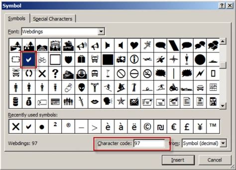 Mobile Phone Symbol Wingdings