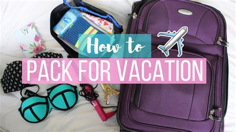 Packing Life Hacks How To Pack For Vacation Youtube
