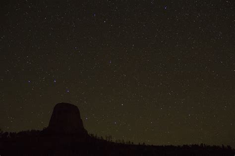 Night Sky Viewing Devils Tower National Monument Us National Park