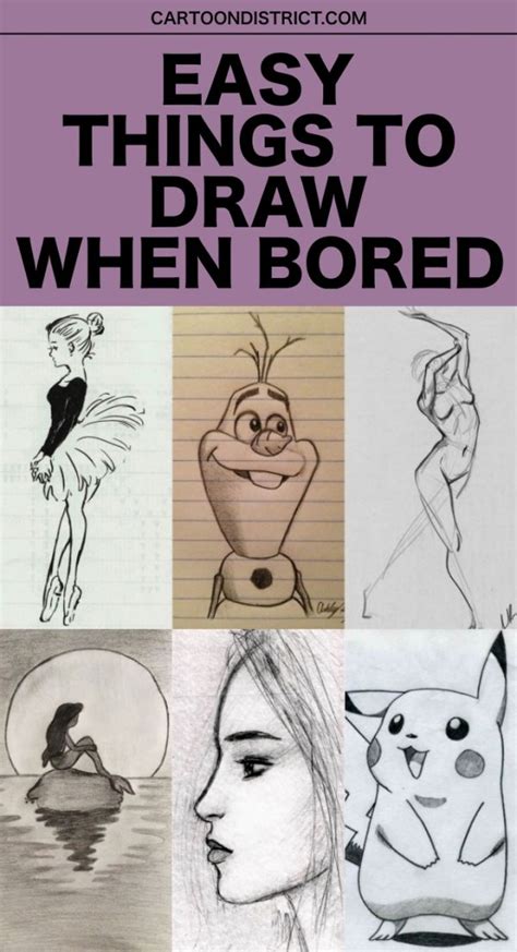 50 Cool And Easy Things To Draw When Bored Drawing Easy Drawings