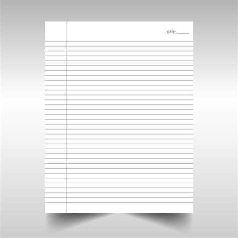 Premium Vector Simple Notepad Template Design