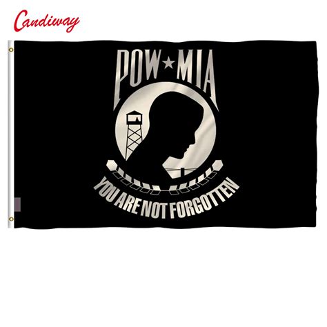 90 X 150cm High Quality Polyester Military Memorial Pow Mia Flags Usa
