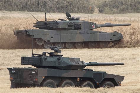 Snafu Jgsdf Type 10 And Type 90 Mbt Together On Exercise With Type 16