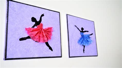 Diy notepad decor idea from cardboard | diy notebook cover фея мечтающая. Ballerina Hanging Wall Decor | DIY Handmade Paper Craft ...