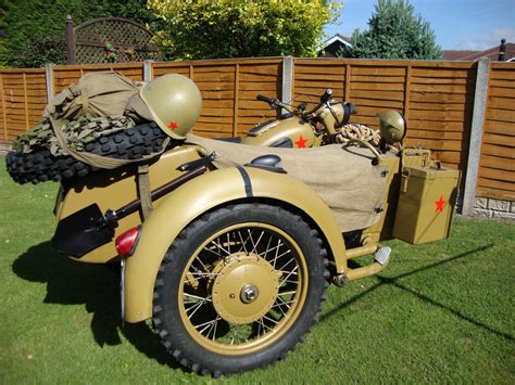 dnepr ural cossack sidecar russian soviet military m72 ex army