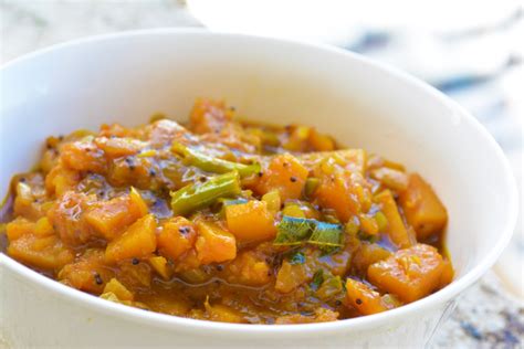 Tangy Tamarind Pumpkin Curry Recipe By Archanas Kitchen