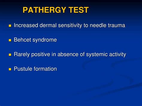 A positive pathergy test is one of the four minor diagnostic criteria for behçet's disease. PPT - RED EYE- UVEITIS PowerPoint Presentation - ID:3556322