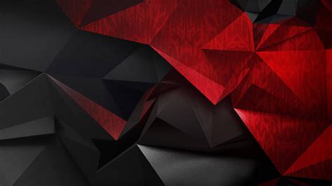 Wallpaper Black Illustration Red Low Poly Symmetry Triangle