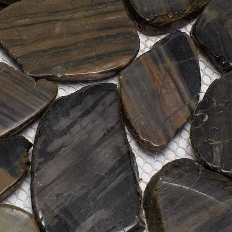 3.3 out of 5 stars. Rain Forest Sliced pebble tiles 5-Pack Striped 12-in x 12 ...
