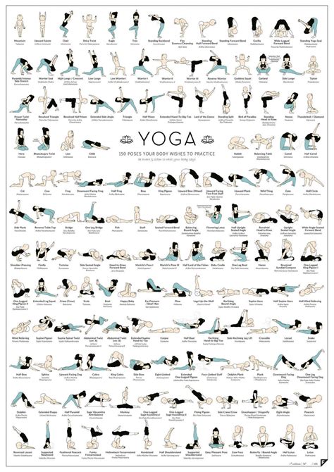Shop affordable wall art to hang in dorms, bedrooms, offices, or anywhere blank walls aren't welcome. Yoga - 150 Poses Your Body Wishes to Practice Infographic ...
