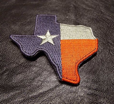 Texas State Flag Patch Embroidered Hook Miltacusa