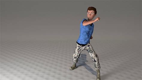 Shadow Boxing Fight Demo Animation 1080p Arnold Render Youtube