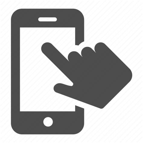 Finger Hand Mobile Phone Smartphone Telephone Touch Icon