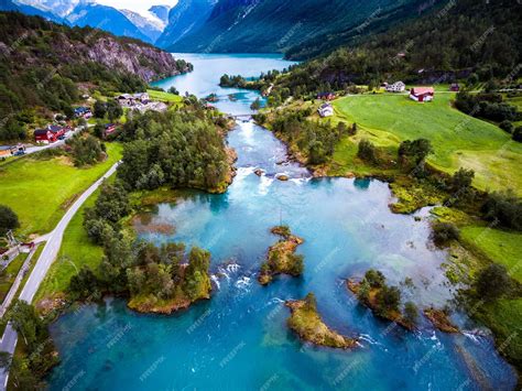 Premium Photo Beautiful Nature Norway Natural Landscape Aerial