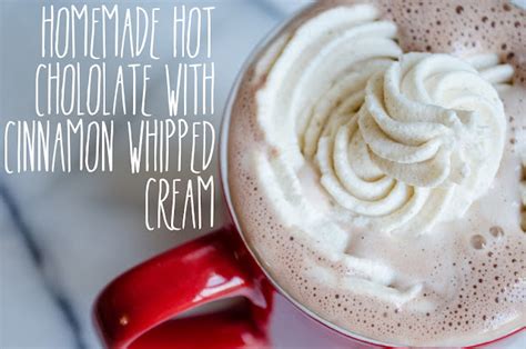 Aesthetic Fauna Homespun Necessities Hot Chocolate With Cinnamon Whipped Cream