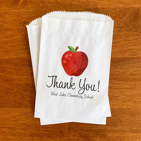 Teacher Appreciation Week Treat Bags Lined Teacher Etsy