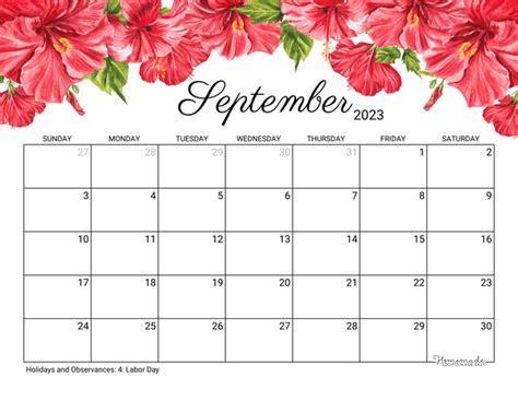 September 2023 Calendar Printable Free Pdf Get Calender 2023 Update