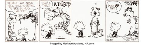 bill watterson calvin and hobbes daily comic strip original art lot 92265 heritage auctions