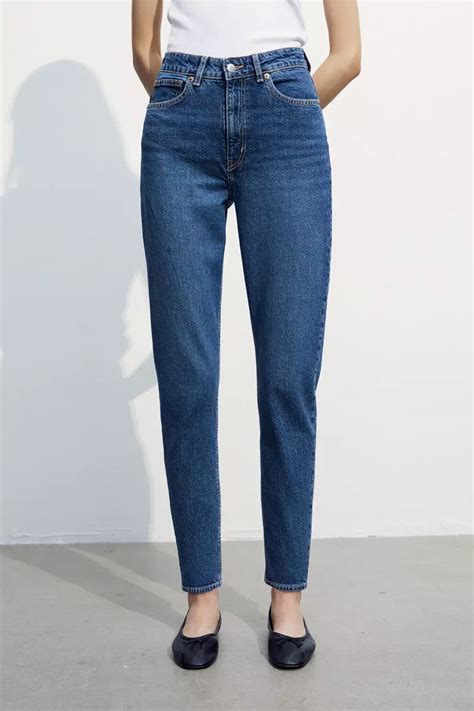 Buy Handm Slim Mom High Ankle Jeans 2023 Online Zalora Philippines