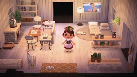Animal crossing custom design ids image credit (clockwise from top left): Really Proud of White-Wood Themed Living Room ...