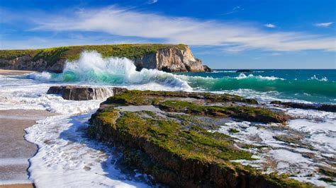 1054820 Landscape Sea Bay Water Rock Shore Beach Coast Cliff Cape Formation Terrain