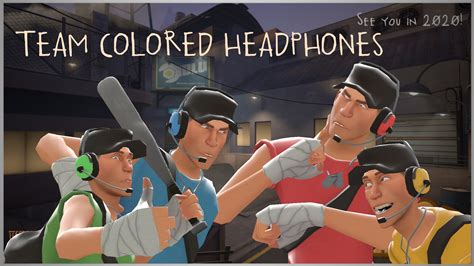 Team Colored Scout Headphones Team Fortress 2 Classic Mods