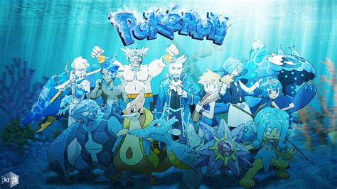 Water Type Pokemon Trainers Re Updated Art By Saintnaruto On Deviantart