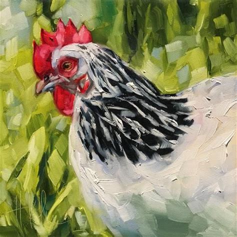 My Favorite Chicken Hallie Kohn Original Fine Art Fine Art