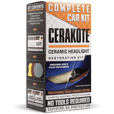 Cerakote Ceramics Headlight Restoration Kit Last As Long As You Own Your Vehicle Brings