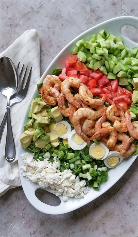 Shrimp Cobb Salad Heart Healthy Greek