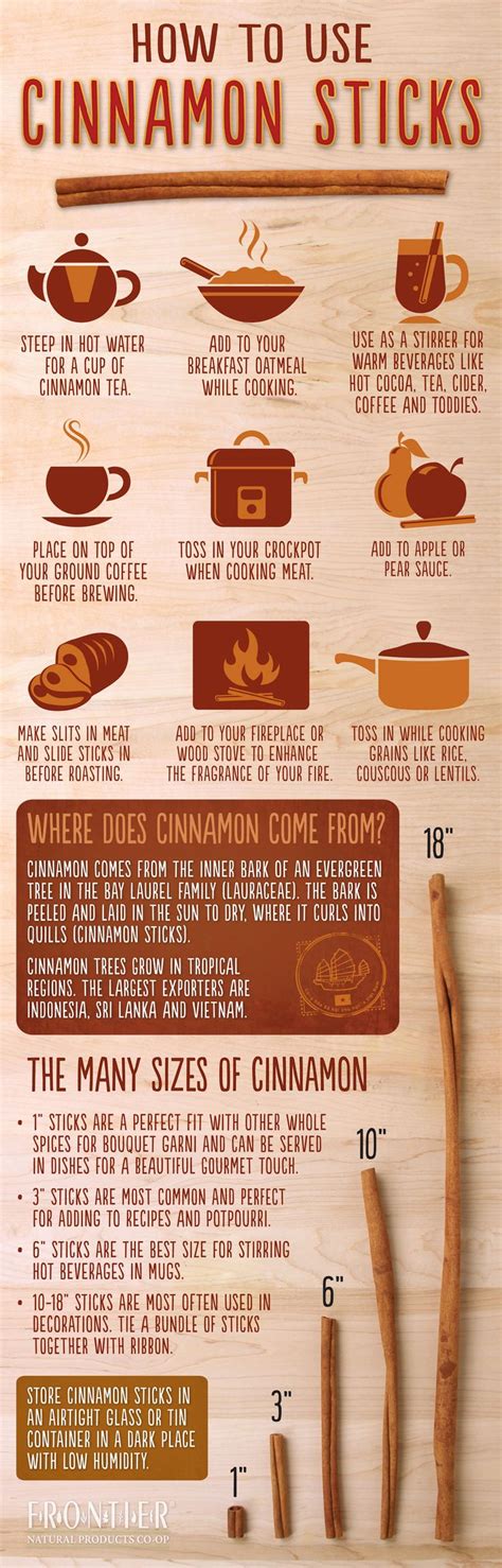How To Use Cinnamon Sticks Infographic Best Infographics