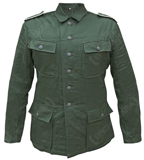 Ww2 German Army M43 Reed Green Hbt Drill Tunic Combat Jacket Uniform