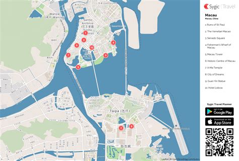 Macau Attractions Map