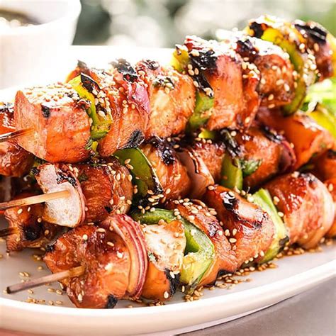 Grilled Teriyaki Chicken Kabobs Recipe Bowl Me Over