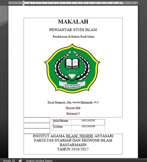 The Best Contoh Makalah Mahasiswa Yang Benar Ideas - Dikdasmen ID