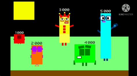 Numberblocks Counting By Thousands Remix Youtube