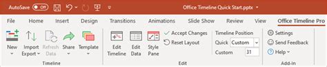 Quick Start To Office Timeline Pro Office Timeline Add In Support Center