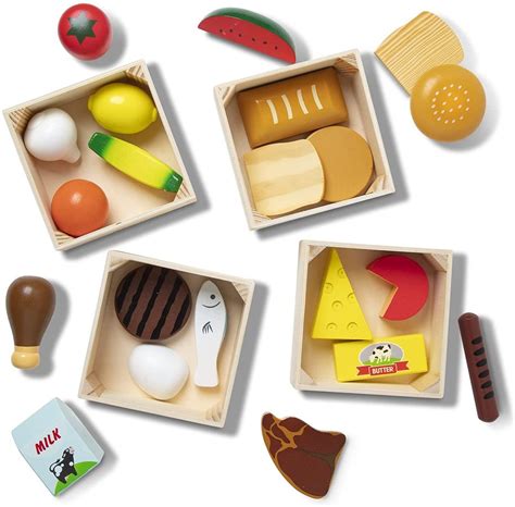 Ayanakids Melissa And Doug Food Groups Wooden Play Food