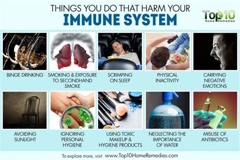 10 Things You Do That Harm Your Immune System Top 10 Home Remedies