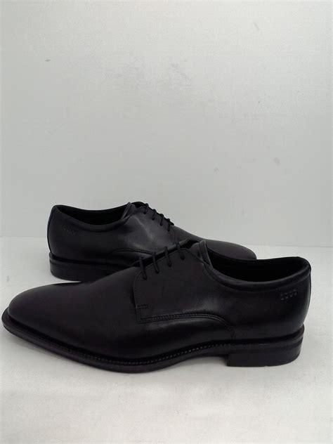 Ecco Mens Oxfords Dress Shoes Black Leather Size 10 M Prime