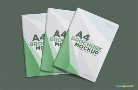A4 Brochure Mockup Free Psd Download Zippypixels